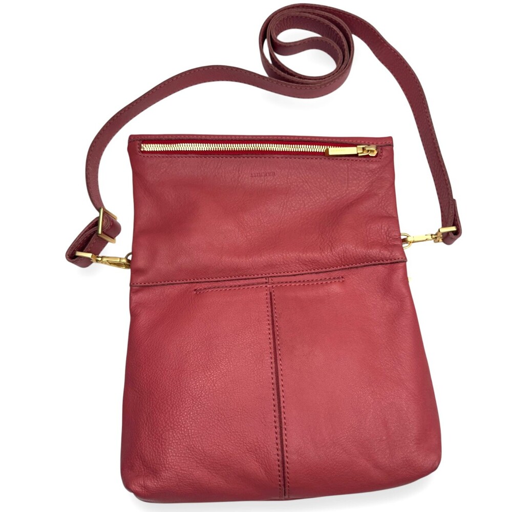 Hammitt VIP Medium Rouge Pink Leather Crossbody Gold EUC Bag - Picture 5 of 14